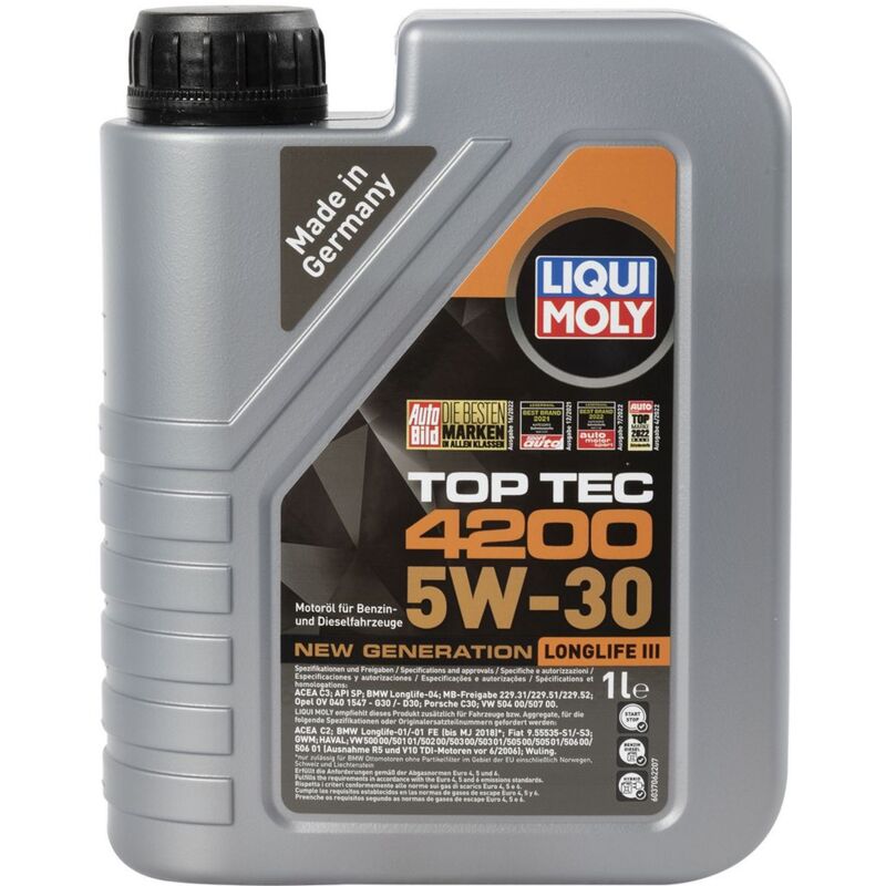 foto del prodotto liqui moly olio motore top tec 4200 5w 30 1l