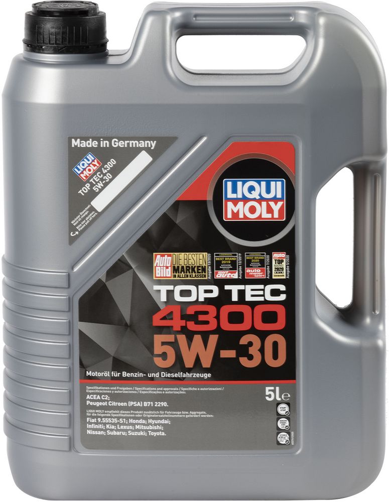 foto del prodotto liqui moly olio motore top tec 4300 5w 30 5l
