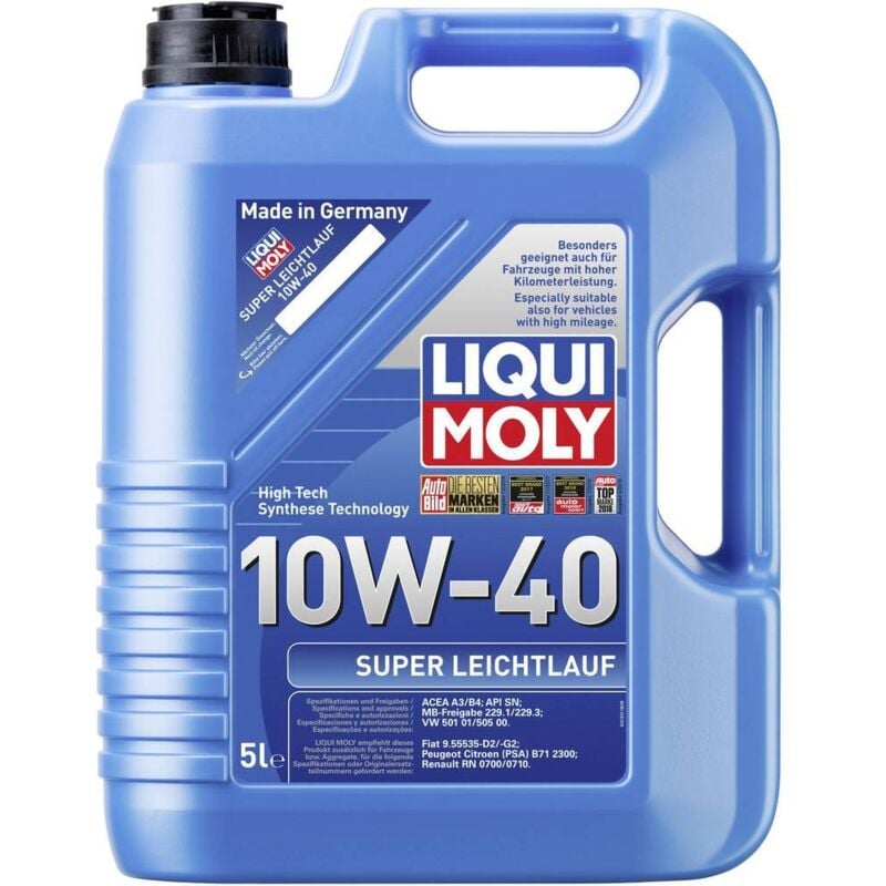 foto del prodotto liqui moly super leichtlauf 10w 40 1301 olio motore 5 l