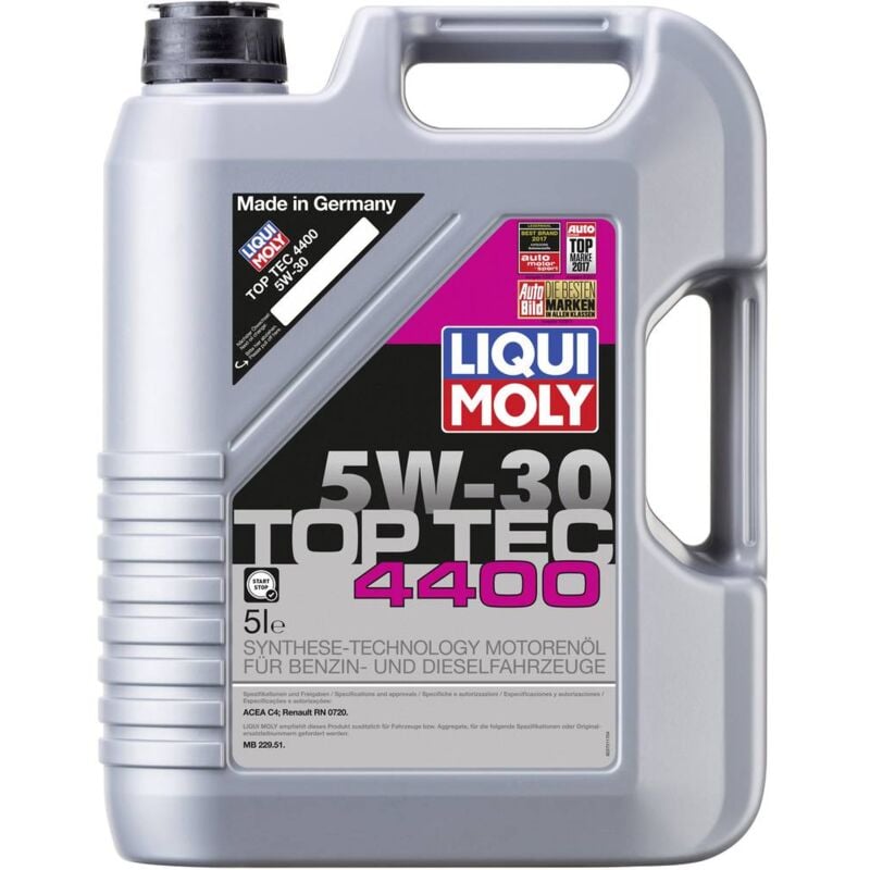 foto del prodotto liqui moly top tec 4400 5w 30 3751 olio motore 5 l