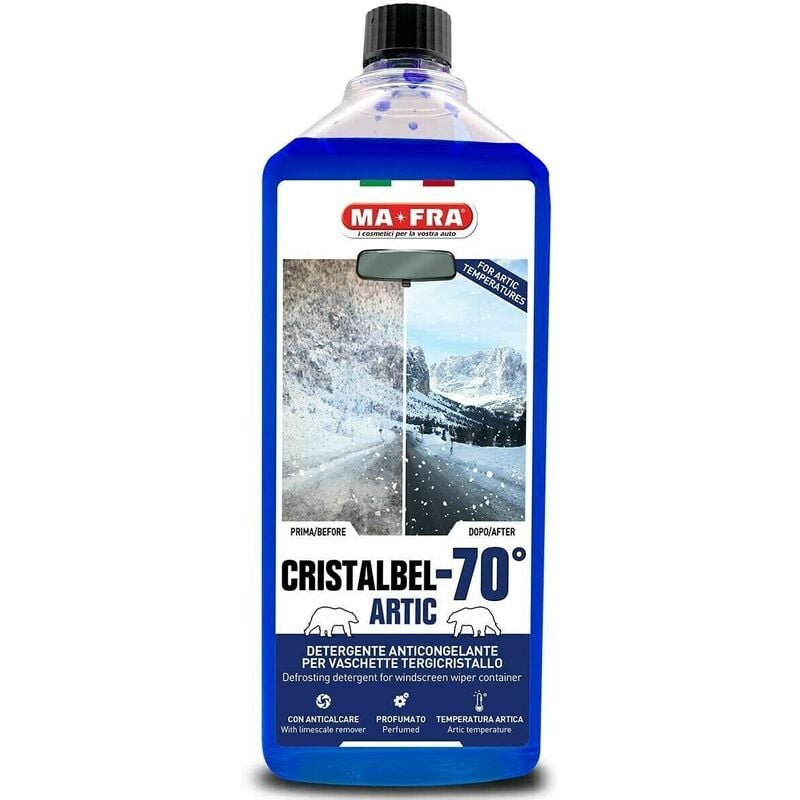foto del prodotto liquido anticongelante tergicristalli invernale cristabel artic 70 ma fra da 1l