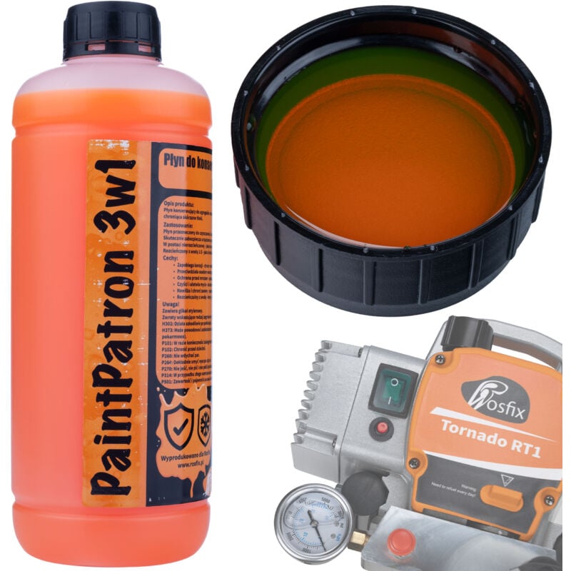 foto del prodotto liquido di manutenzione e pulizia per l unit di verniciatura rosfix paintpatron 3in1 1l