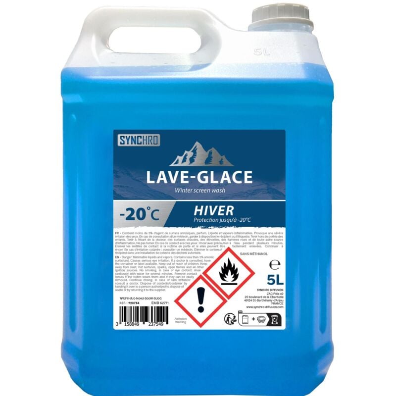 foto del prodotto liquido lavavetri estate inverno 20 gradi senza metanolo 5l