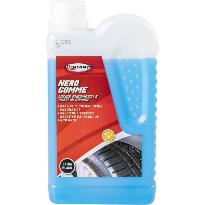 foto del prodotto liquido nero gomme effetto lucido 500ml