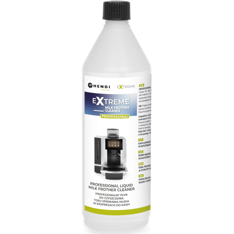 foto del prodotto liquido per la pulizia dell impianto per la schiuma di latte nelle macchine da caff 1l hendi 231296