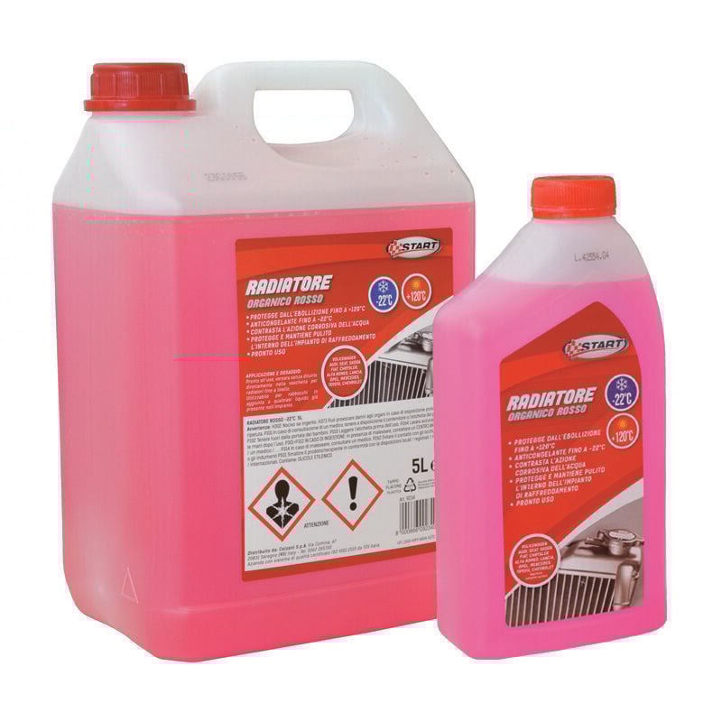 foto del prodotto liquido protettivo antigelo per radiatori rosso lt.1