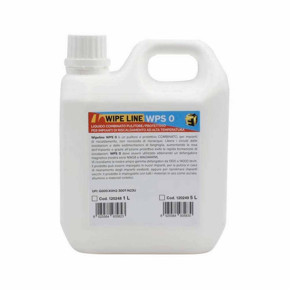 foto del prodotto liquido pulizia e protezione impianto riscaldamento caldaia 1 lt.