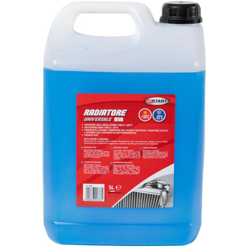 foto del prodotto liquido radiatore effetto anticongelante 22 c 5l 120 c