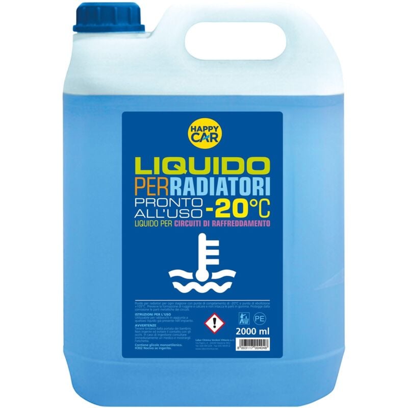 foto del prodotto liquido radiatore happy car 20 lt.5 pz 4,0