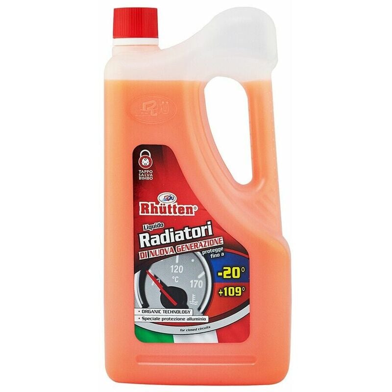 foto del prodotto liquido radiatore rosso puro protettivo antigelo anticorrosione 20 neutron 2 lt