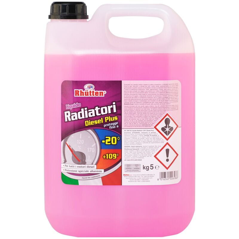 foto del prodotto liquido radiatore viola puro protettivo antigelo per motori diesel 20 109 5 lt