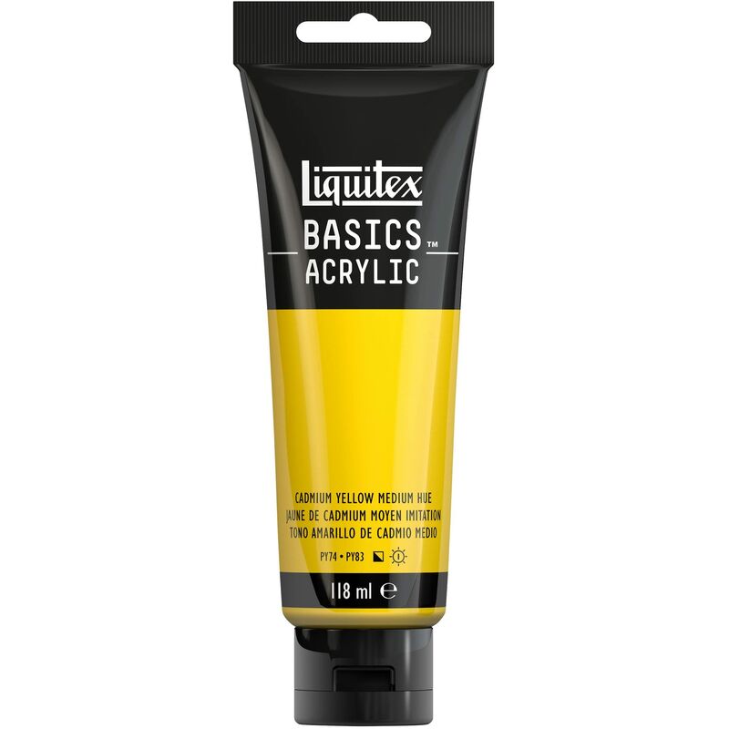 foto del prodotto liquitex 8870017 basics pittura acrilica, pigmenti per artisti monopigmentati, resistente alla luce, durevole nel tempo, finitura satinata, tubo