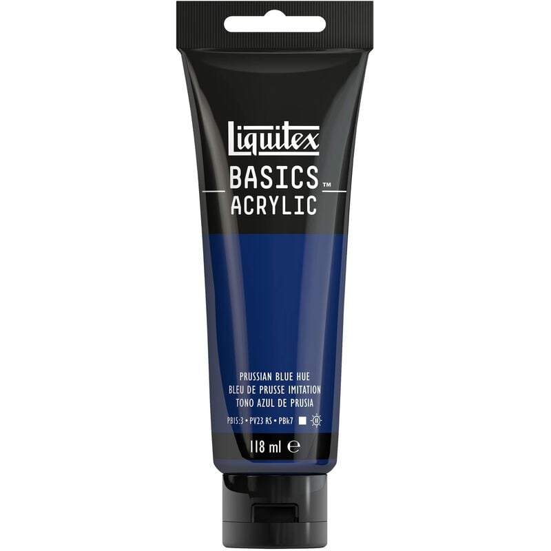 foto del prodotto liquitex 8870066 basics pittura acrilica, pigmenti per artisti monopigmentati, resistente alla luce, durevole nel tempo, finitura satinata, tubo