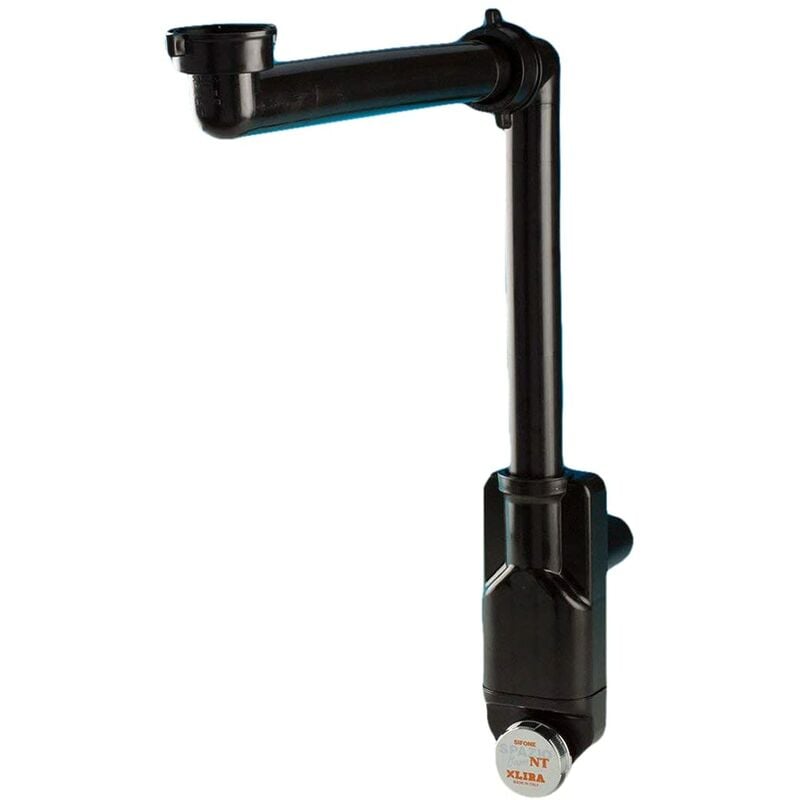 foto del prodotto lira - a827426 sifone lavabo, nero