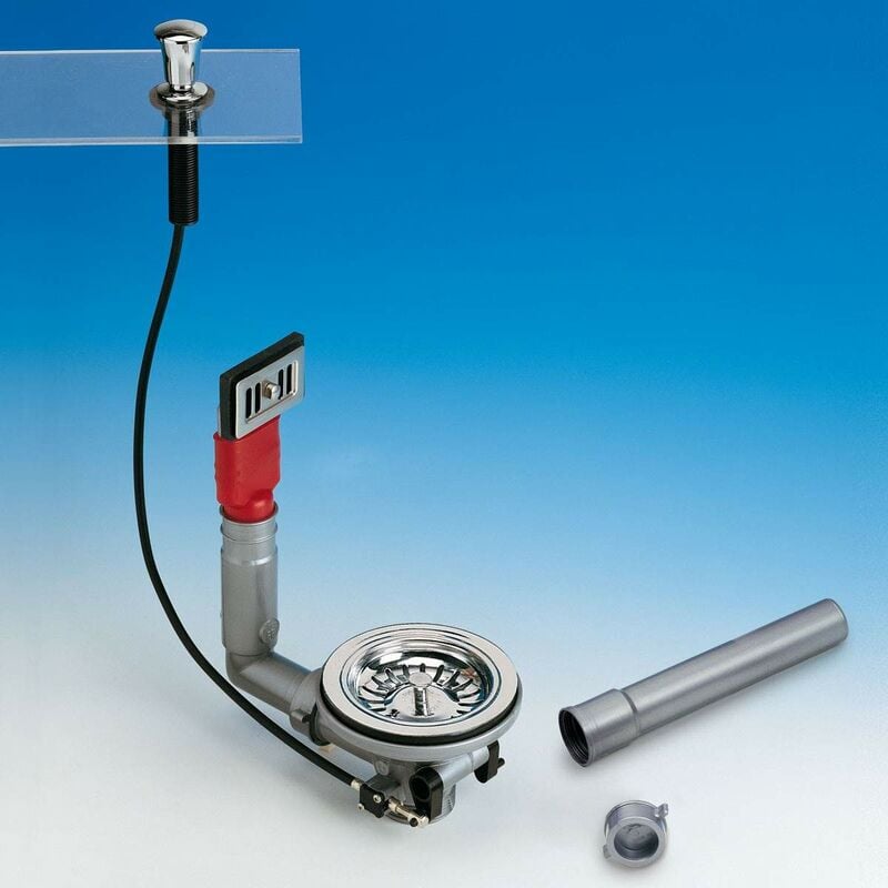 foto del prodotto lira piletta di scarico basket con azionamento remoto e troppo pieno 1 1 2 gas 1755.070 1 