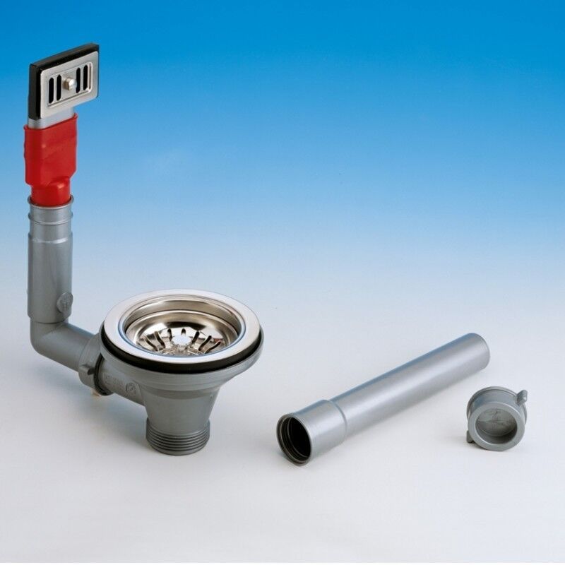 foto del prodotto lira piletta di scarico basket con troppo pieno per lavello in acciaio inox sintetici e ceramica 11 2 