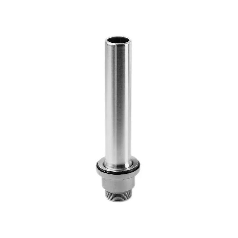 foto del prodotto lira scarico con tubo di troppopieno in acciaio inox 240mm per lavello diametro 60mm