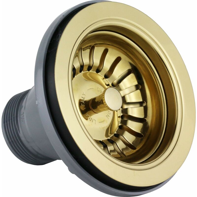 foto del prodotto lira spa basket universale per lavelli cucina colore oro lira 1945.049 pvd oro