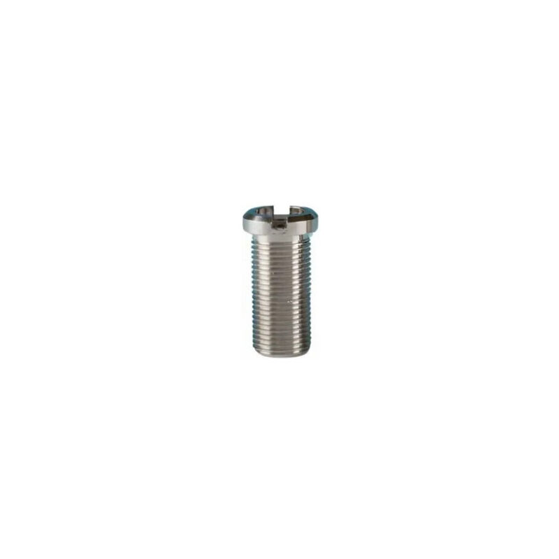 foto del prodotto lira vite solo per scarico lavello in acciaio inox, diametro 12 mm, altezza 20 mm