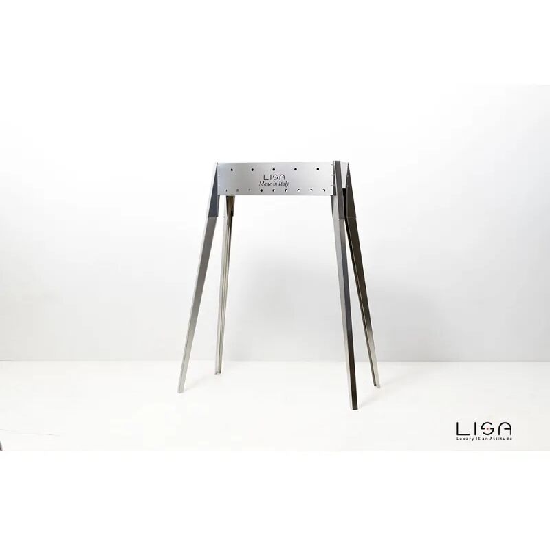 foto del prodotto lisa barbecue a carbone per arrosticini miami 500 in acciaio inox