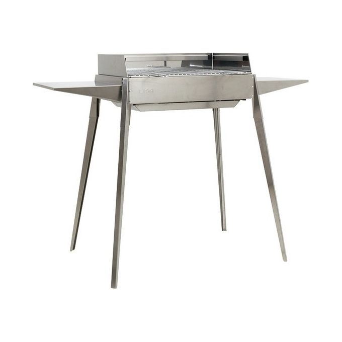 foto del prodotto lisa barbecue da giardino lisa etna design elegante e montaggio facile con piedini a baionetta