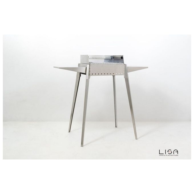foto del prodotto lisa barbecue etna mini in acciaio inossidabile per giardino compatto e pratico per grigliate all aperto