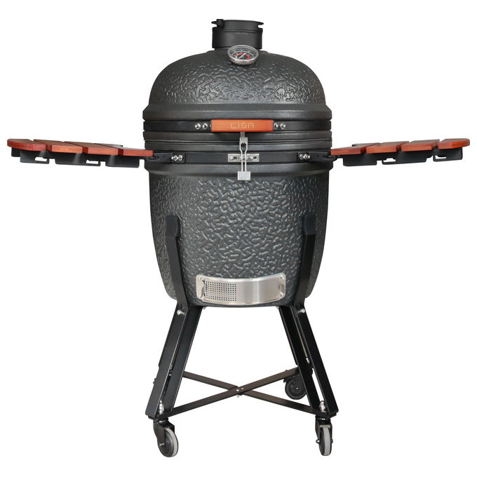 foto del prodotto lisa barbecue kamado 21 in ceramica con grande capacita per cotture perfette e alta efficienza termica per grigliate all aperto