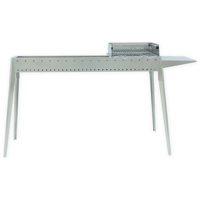 foto del prodotto lisa canalina arrosticini con barbecue miami grill 800 400 120 cm cottura 80 cm profondita 30 cm per barbecue da giardino