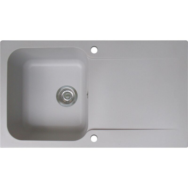 foto del prodotto lisse lavello reversibile 1 vasca 1 scarico in resina grigia essebagno