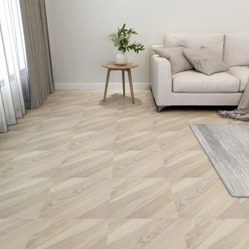 foto del prodotto listoni pavimenti adesivi 20 pz in pvc 1,86 m beige a strisce - vidaxl