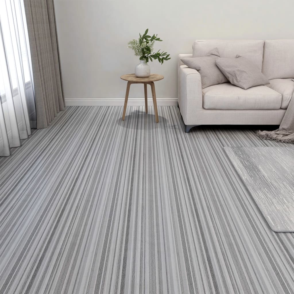 foto del prodotto listoni pavimenti adesivi 20 pz in pvc 1,86 m grigio chiaro cod mxl 52065
