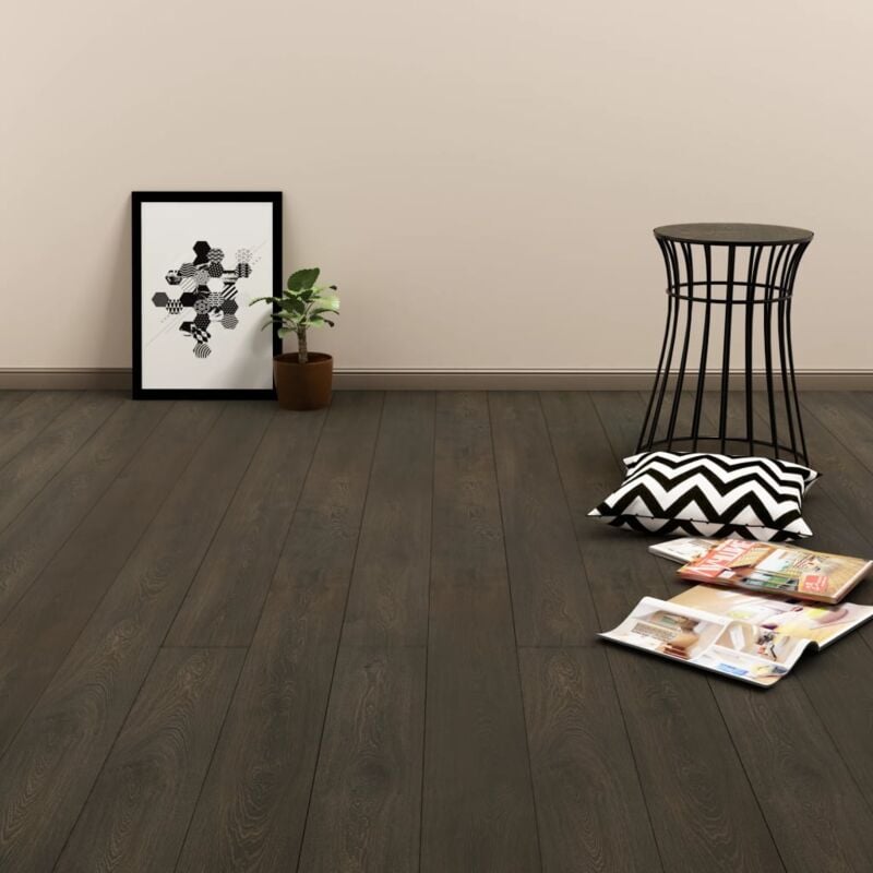 foto del prodotto listoni pavimenti autoadesivi 4,46 m 3 mm in pvc marrone scuro vidaxl 709232