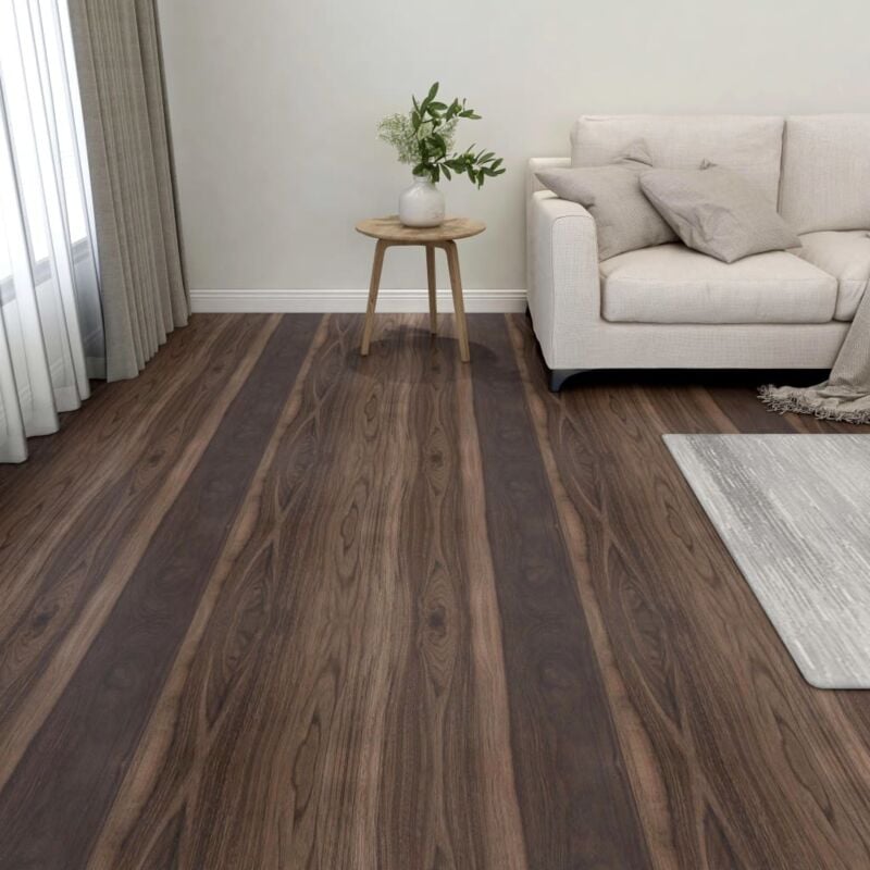 foto del prodotto listoni pavimenti autoadesivi 55 pz in pvc 5,11m marrone scuro vidaxl 909936