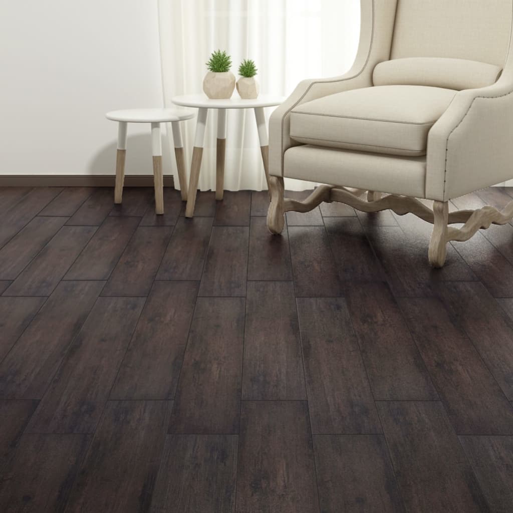 foto del prodotto listoni pavimenti autoadesivi in pvc 2,51 m 2mm marrone scuro cod mxl 77028