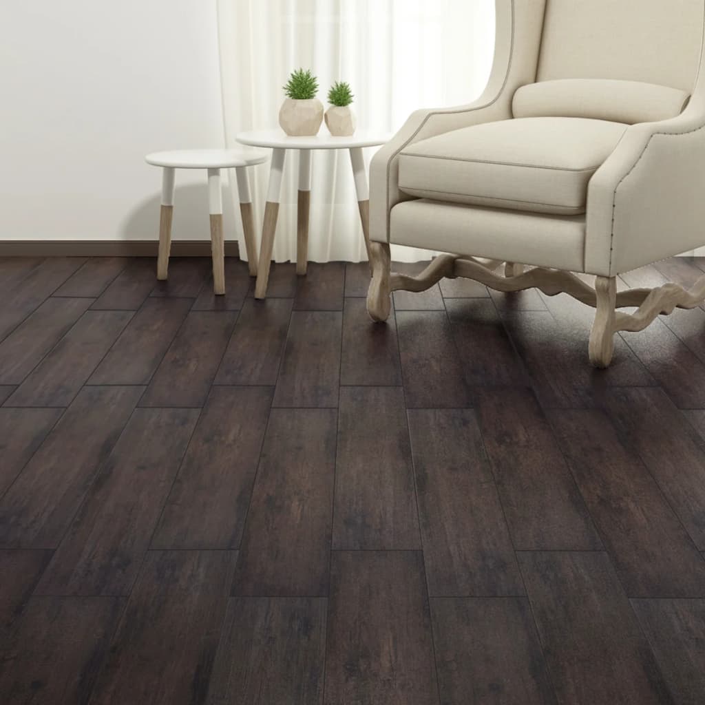 foto del prodotto listoni pavimento autoadesivi pvc 5,21m 2mm marrone scuro vidaxl