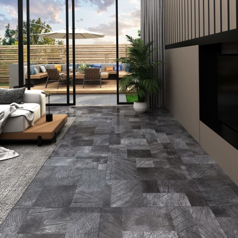 foto del prodotto listoni pavimento pvc autoadesivi 5,11 m antiscivolo vari colori colore legno grigio