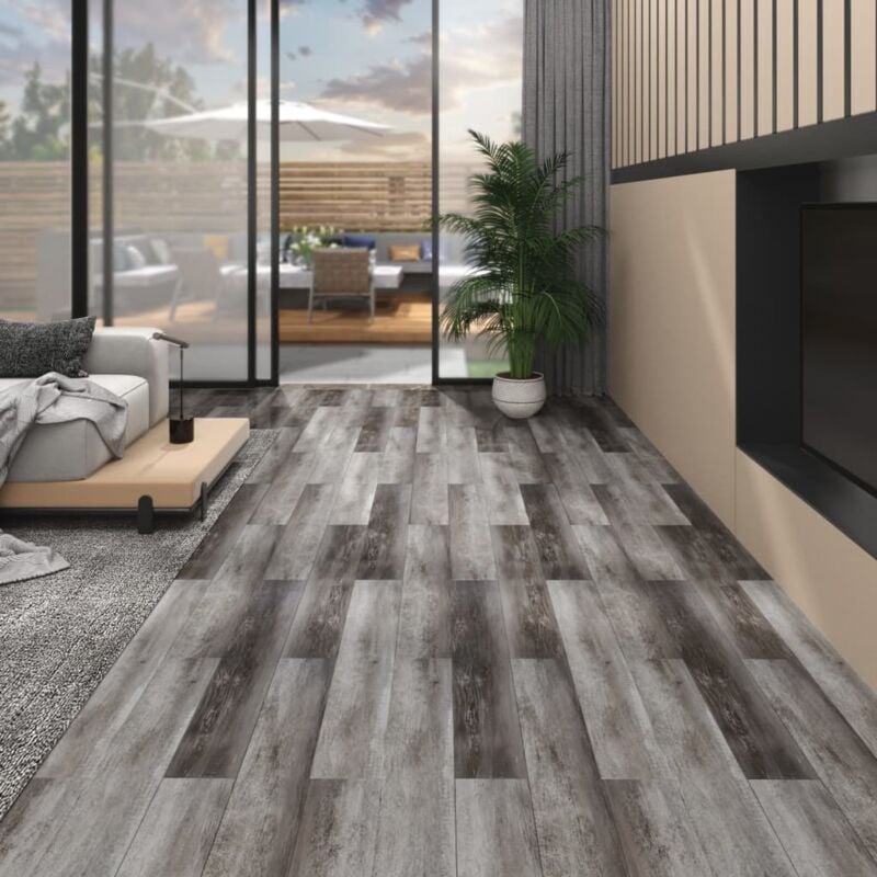 foto del prodotto listoni pavimento pvc durevole antiscivolo 5,02 m 2 mm autoadesivi vari colori colore legno a strisce