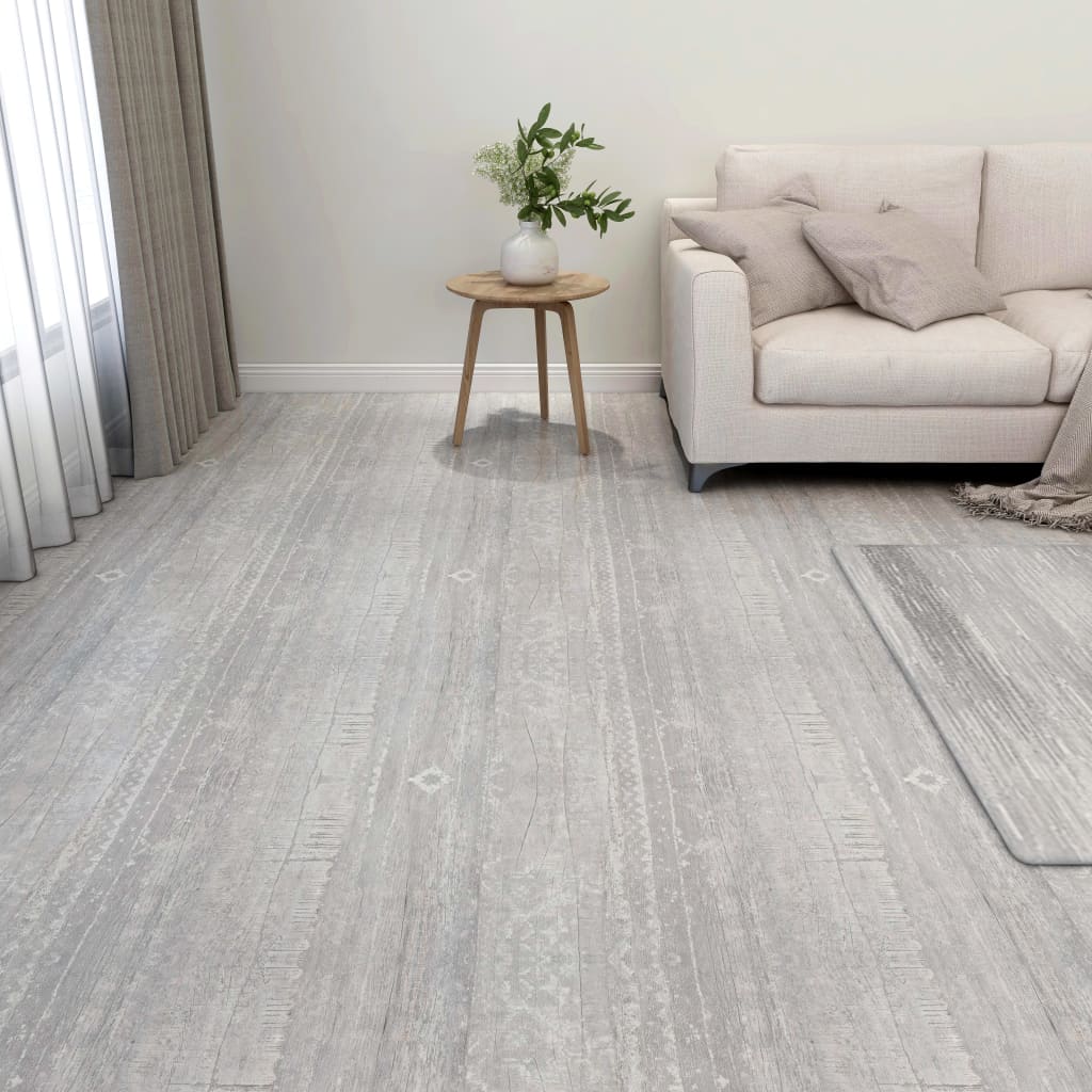 foto del prodotto listoni per pavimenti autoadesivi 55 pz in pvc 5,11 m grigi vidaxl