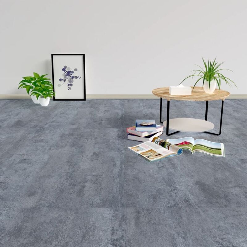 foto del prodotto listoni per pavimenti autoadesivi in pvc 5.11 m antiscivolo vari colori colore marmo grigio