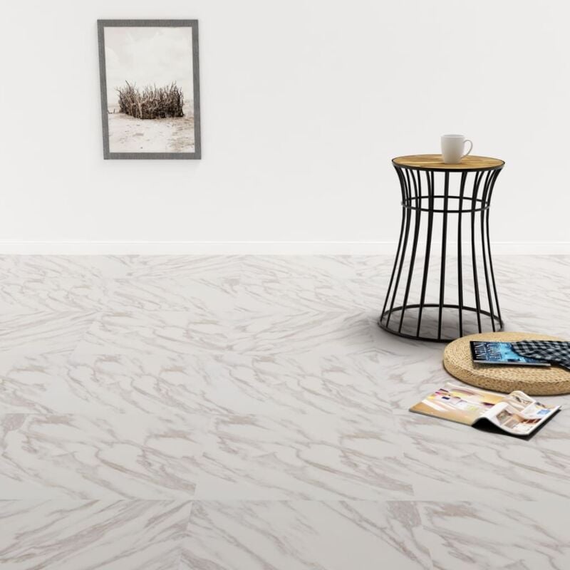 immagine 0 del prodotto listoni per pavimenti autoadesivi in pvc 5,11 m marmo bianco vidaxl
