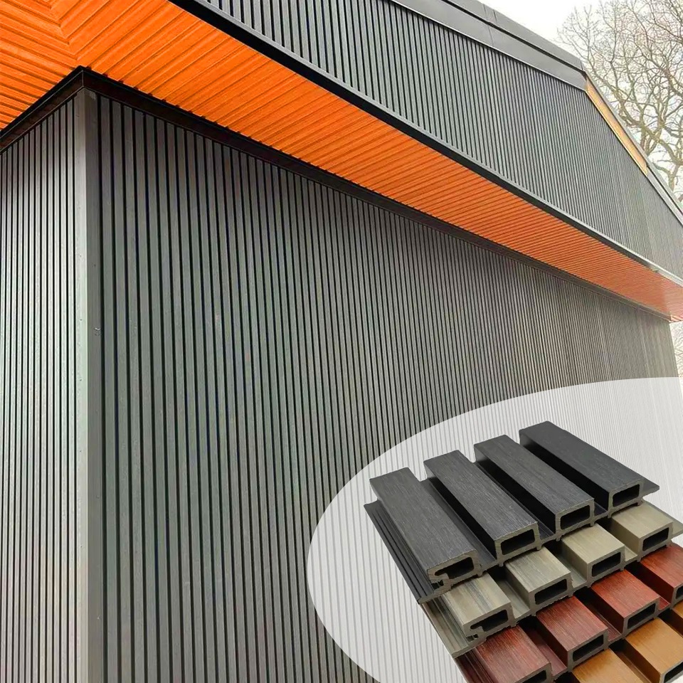 foto del prodotto listoni wpc elegant 20m per rivestimenti colore grigio listone co-estruso 219x2200mm spessore 26mm