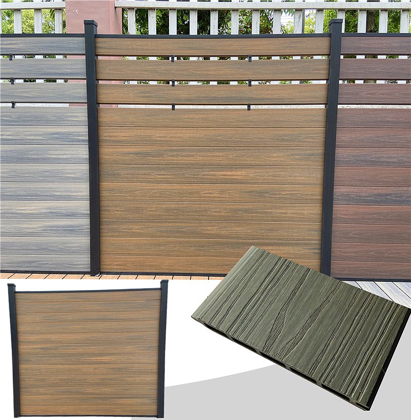 foto del prodotto listoni wpc l196xh180cm supram per recinzione colore rovere listone co estruso 150x1805mm spessore 20mm