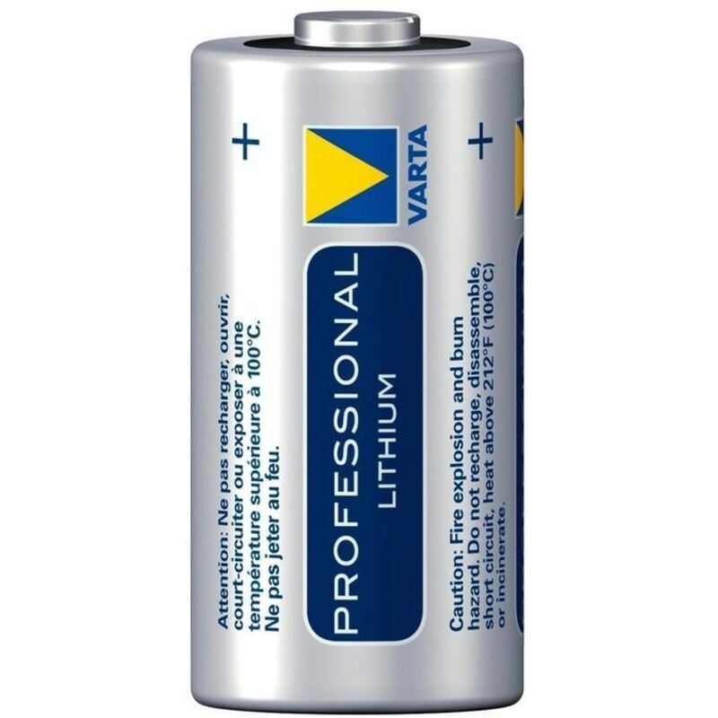 foto del prodotto lithium cylindrical cr123a blister 2 batteria per fotocamera cr 123a litio 1430 mah 3 v 2 pz. varta