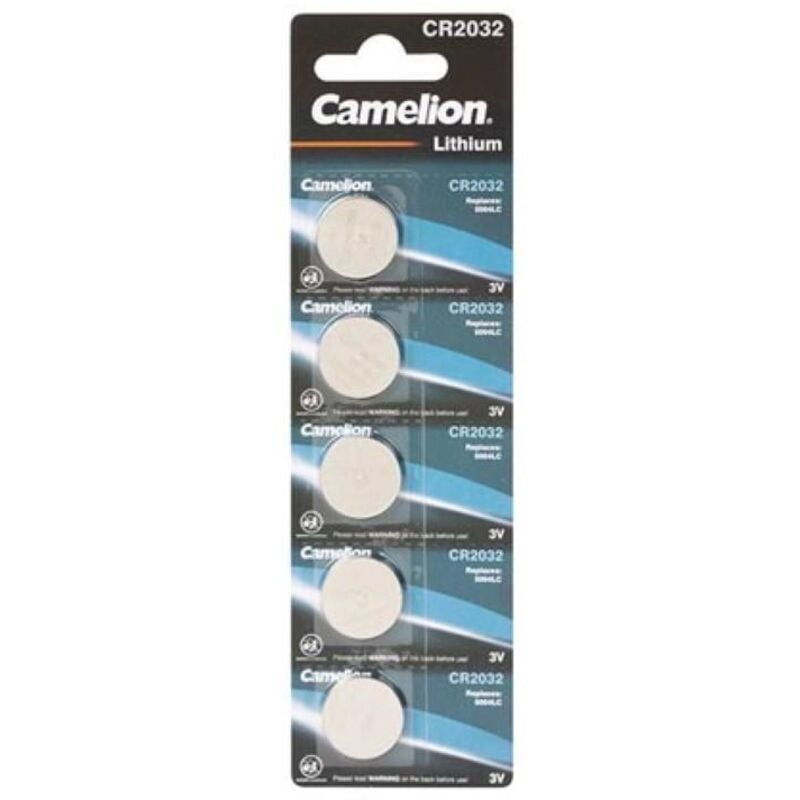 foto del prodotto litio 2032 3.0v 230mah 5pz confezione 
