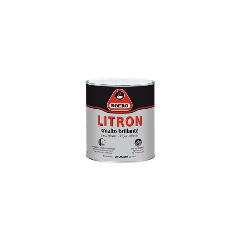 foto del prodotto litron smalto brillante 750 ml bianco boero