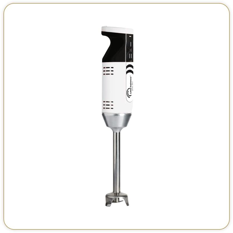 foto del prodotto little balance 8576 chef mixx pro, frullatore a immersione professionale, 2 velocit , 4 accessori, 700 w, fabbricazione francese, bianco acciaio