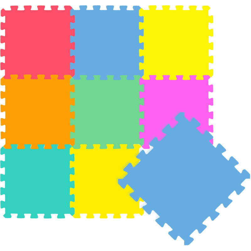 foto del prodotto littletom 9 pezzi tappetino puzzle per bambini 30x30 tappeto neonato tatami gioco bimbo
