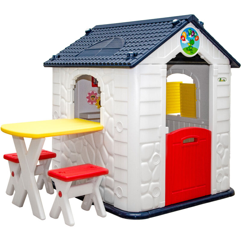 foto del prodotto littletom casa dei giochi con tavolo per bambini 1 anno giardino bimbi esterno e interno