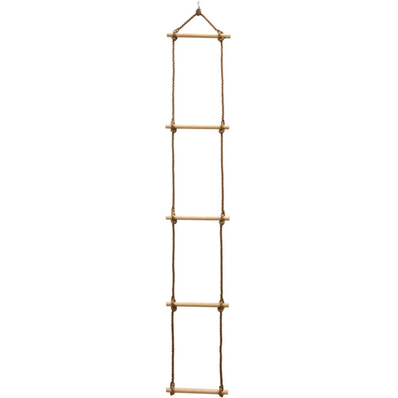 foto del prodotto littletom scala di corda gioco per bambini 188x30 cm arrampicata natura