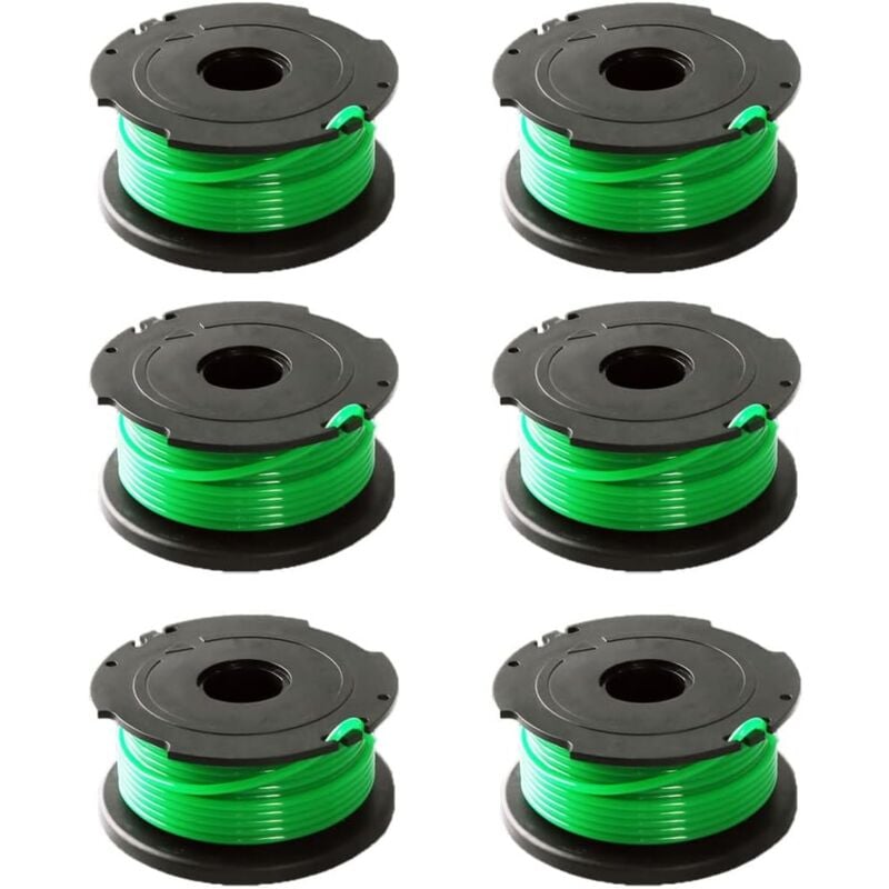 foto del prodotto litzee confezione da 6 bobine green line per decespugliatore black decker gl7033 gl8033 gl9035 a6482